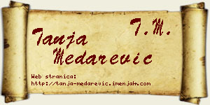 Tanja Medarević vizit kartica